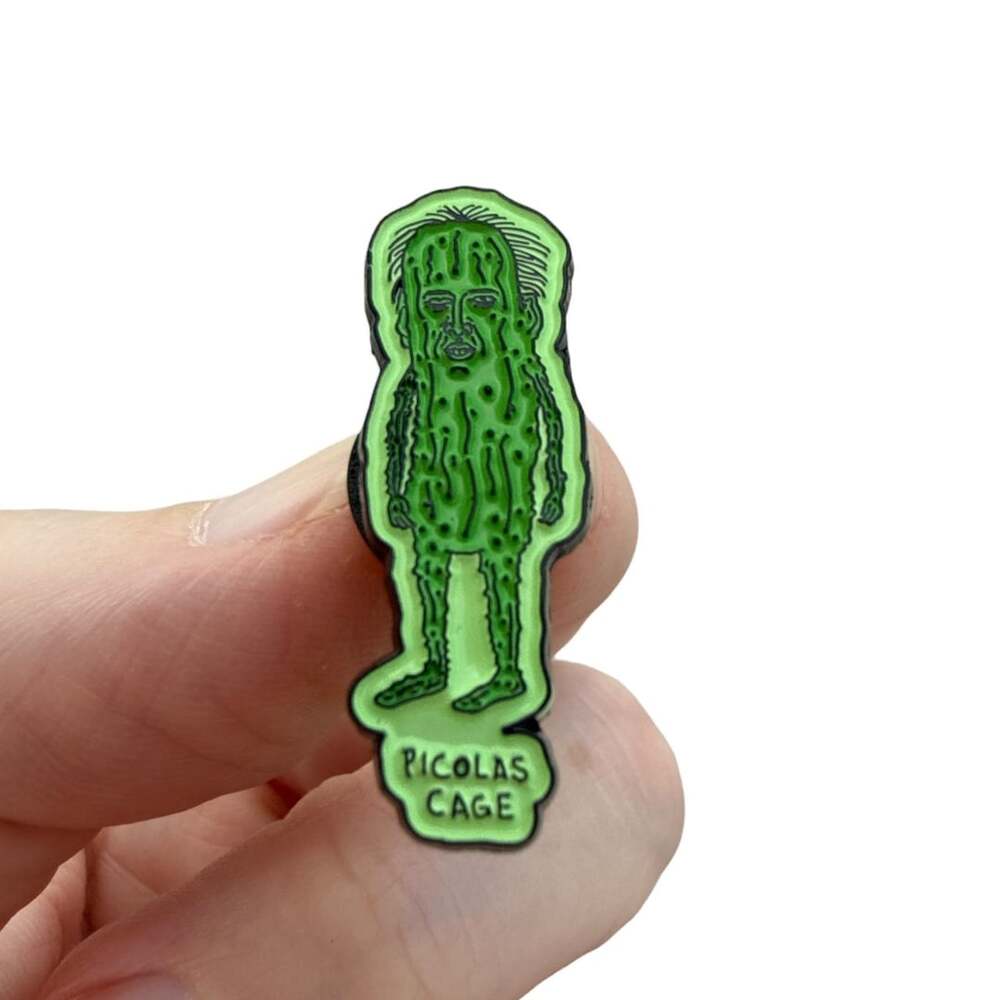 Picolas Cage Pickle Meme Enamel Pin/badge/lapel